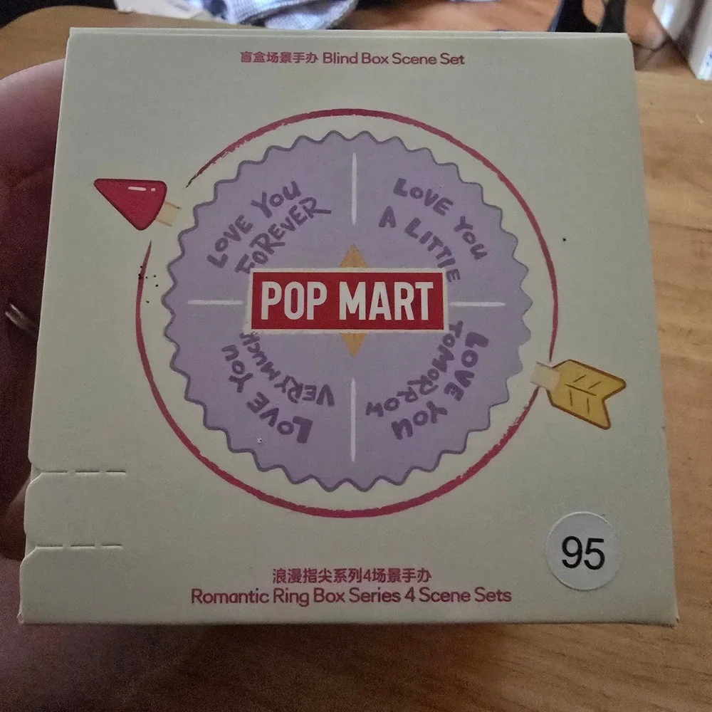 Pop Mart Romantic Ring Box Series 4 Scene Sets Blind Box Collectible Figure